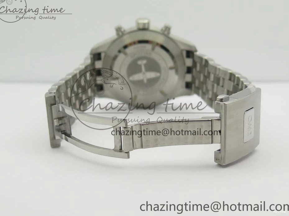 MIROTIME 0824 Stretchable Pilot Chrono 2016 IW377719 ZF 1:1 Best Edition Gray Dial on SS Bracelet A 7135